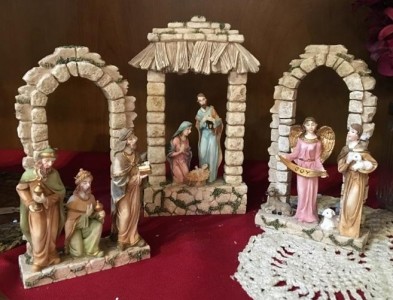 3 piece LED Nativity Set 