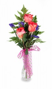 3 Rose Bud Vase Assorted colors available