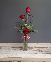 3 Rose Bud Vase Bud Vase