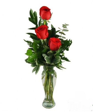 3 Rose Budvase