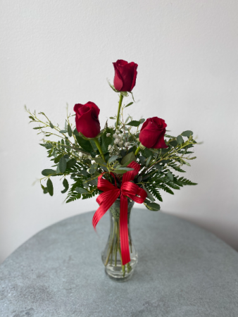 3 Rose Budvase
