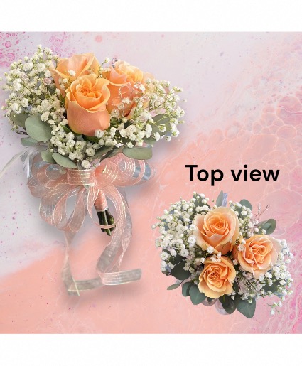 3 Rose Hand tied Prom Hand-tied Bouquet