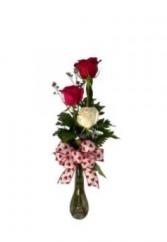 3 Rose Mix Bud Vase Roses
