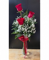 3 Rose Vase Arrangement  
