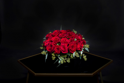 Lovely Luxe Pave Red Roses or Any Color Roses