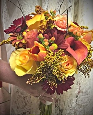 Elegant Fall Hues Hand Tied Bouquet