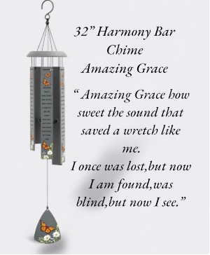 32” Amazing Grace Chime Harmony Bar Wind Chime 