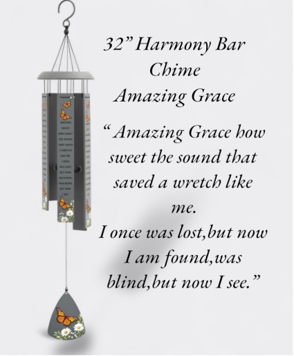 32” Amazing Grace Chime Harmony Bar Wind Chime