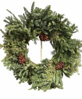 32" Fresh Christmas Wreath 
