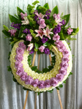 LAVENDER CLUSTER OF LIFE WREATH 40
