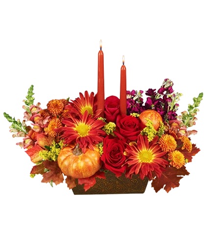 Thanksgiving Tradition Centerpiece Flower Bouquet