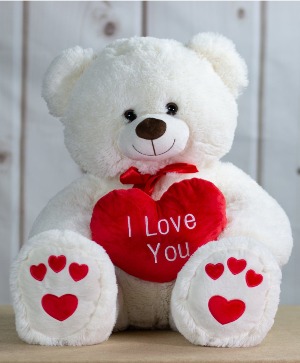 34" I Love You Bear Plush