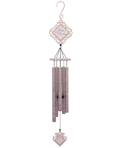 35'' White Vintage Windchime Beautiful Memories