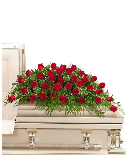 36 Red Rose Casket Spray Casket Spray