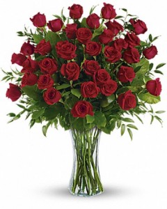 36 Roses Vase Arrangement