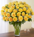 36 Yellow Burst Rose  Arrangement