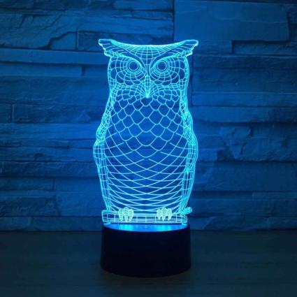 3D Owl Led Light Night Light