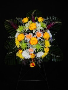 Tribute- Standing Spray  3D Floral Design