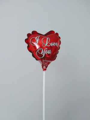I love you! 4" foil balloon 