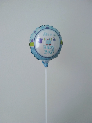 It's a boy! 4" foil balloon 