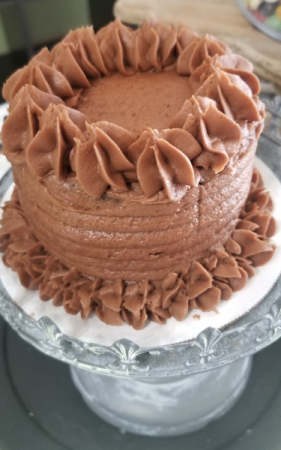 Two Tier Round Vanilla Cake