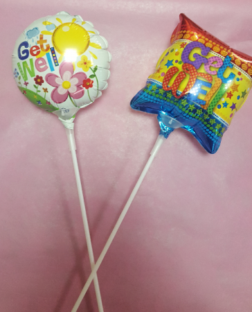Get Well Soon Balloon Stick-in Add-On in Croton On Hudson, NY | Cooke's Little Shoppe Of Flowers