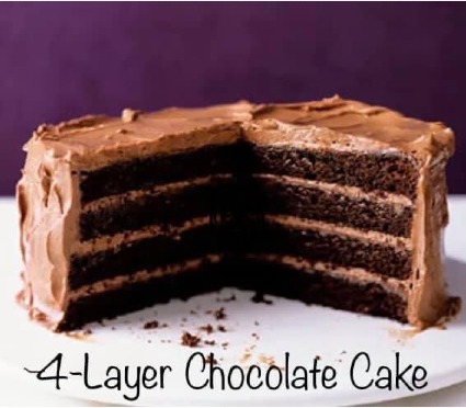 4-Layer Chocolate Cake Homemade cakes by Bonnie