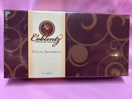 4 OZ. COBLENTZ DELUXE ASSORTED CHOCOLATES VALENTINE['S DAY