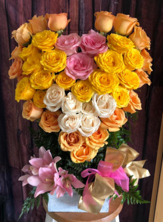 42 Premium Roses and Lilies 
