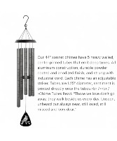 44" Always Near Charcoal Chime Wind chime