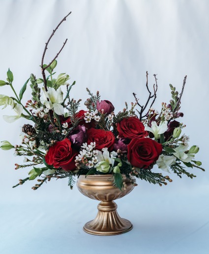 Crimson Noel  Vase Arrangement