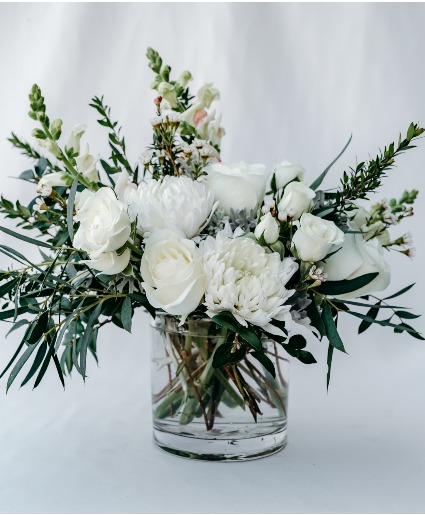 Icy Petal Bliss Vase Arrangement