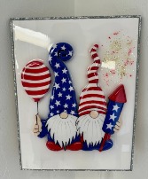 4th Gnome -Silver Wooden Sign for Indoor or Outdoor