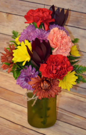 5 1/2 Inch Fall Mason Jar
