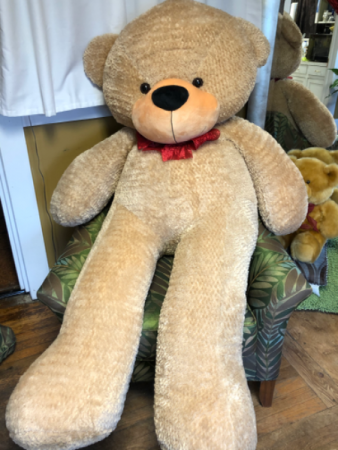 5’ tall jumbo teddy bear ONLY ONE LEFT!!!!!