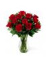 50 cm Long Stemmed Red Roses Vased Arrangement