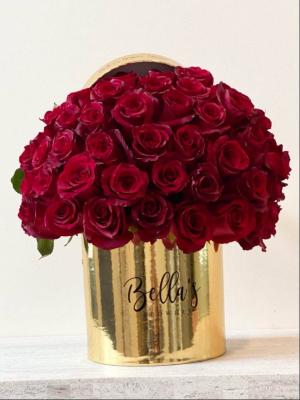 Golden Love 50 Fresh-Cut Roses