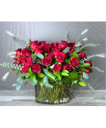 50 Red Roses Arrangement in Henderson, NV | FLOWERS OF THE FIELD 