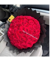 50 Premium Roses Luxe Hand Tied