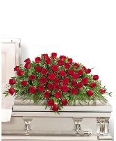 50 Red Rose Casket Spray Casket Spray