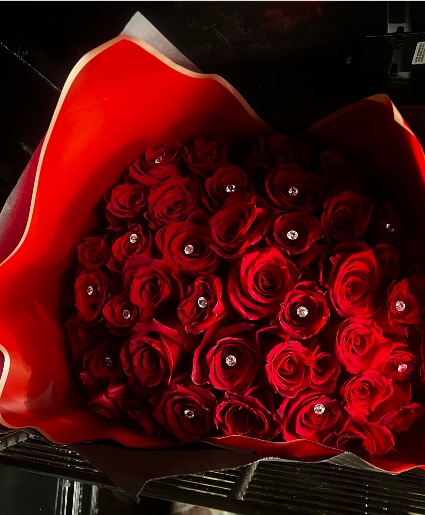 50 red roses  Bouquet 