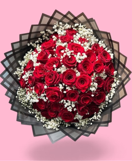 50 Red Roses   Buchon Classic 