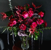 50 Shades of Red Rose Arrangement in Lac La Biche, Alberta | Wolfe and Moon Market