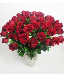 50 Stems Red Rose Arrangement 