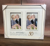 GA2 Frame 50th, 25th Engravable with names and date