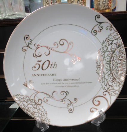 50th Anniversary plate 