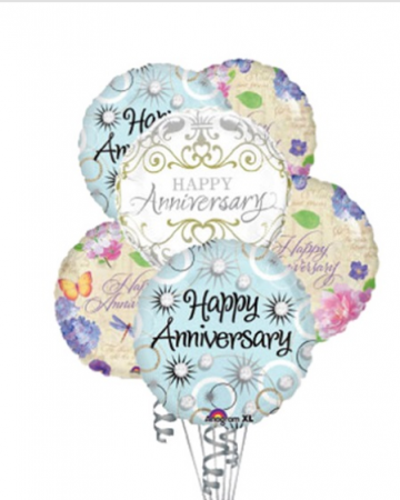 6 Anniversary Balloons balloons