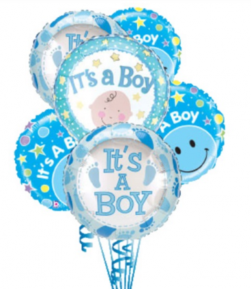 6 Baby Boy Balloons Balloons In Yoakum Tx Karl S Flowers Gift Shop