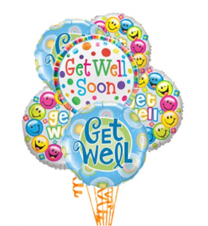 6 Get Well Balloons balloons