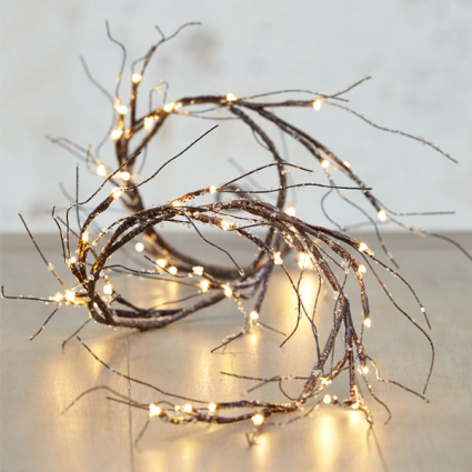 6' ICED LIGHTED GLND W/48 WHITE LIGHTS